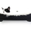 The Cat Nest Bed Onyx Bamboo Cream Plush 18" Solid Shelf Cat shelves/bed Catastrophic Creations