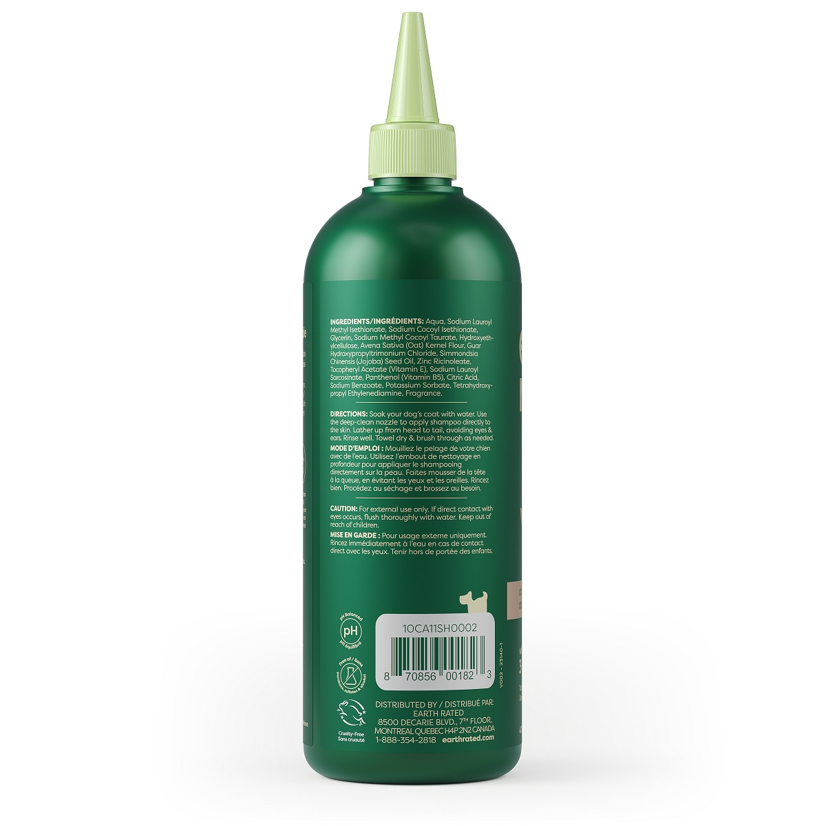 Earth Rated 3 in 1 Dog Shampoo Double Coat 16oz Dog Grooming Earth Rated