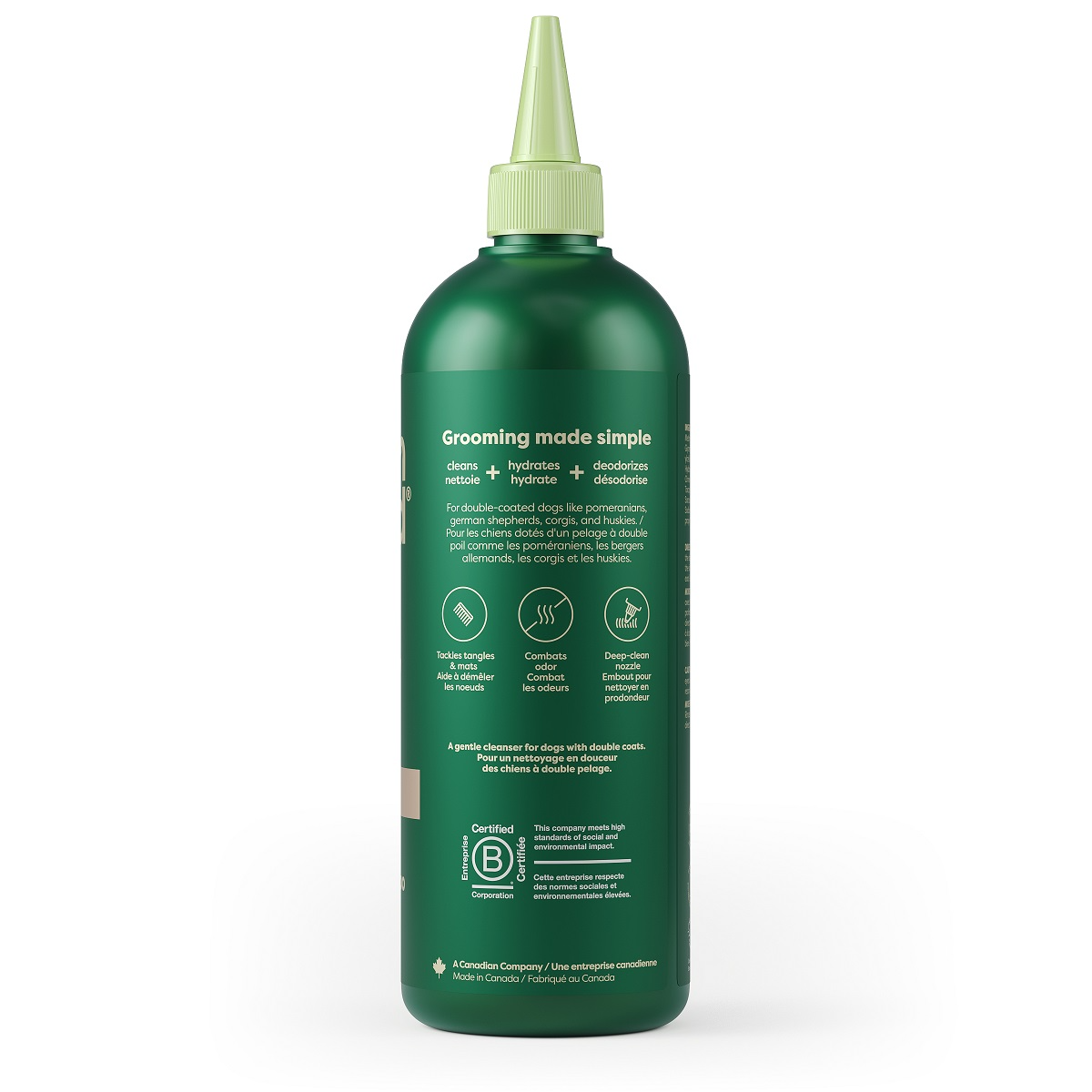 Earth Rated 3 in 1 Dog Shampoo Double Coat 16oz Dog Grooming Earth Rated