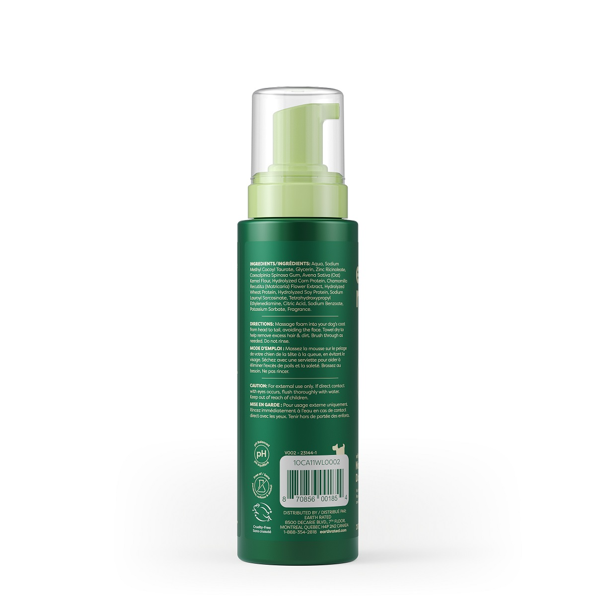 Earth Rated No Rinse Dog Shampoo 7oz Dog Grooming Earth Rated