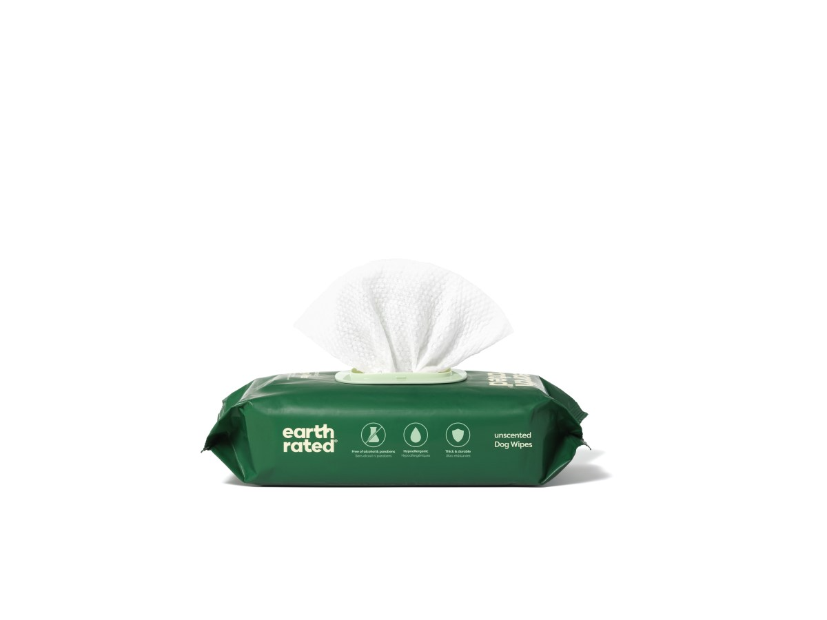 Earth Rated Unscented Dog Grooming Wipes 100ct Dog Grooming Earth Rated
