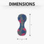 Natural Rubber Dumbbell Dog Chew Toy – Durable & Safe, Fun & Interactive Play Chew Toys American Pet Supplies