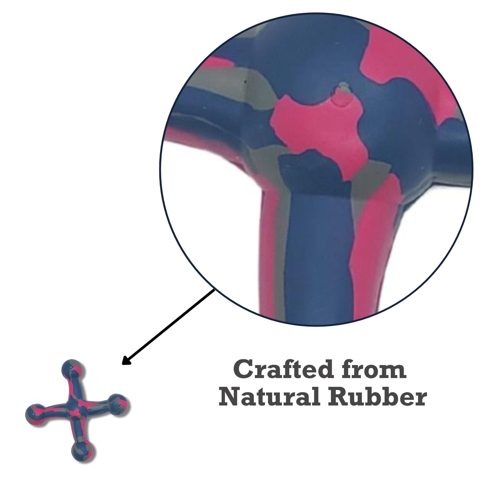 Natural Rubber Jack Dog Toy – Durable, Non-Toxic Chew Toy for Engaging Play and Enhanced Agility Chew Toys American Pet Supplies