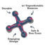 Natural Rubber Jack Dog Toy – Durable, Non-Toxic Chew Toy for Engaging Play and Enhanced Agility Chew Toys American Pet Supplies