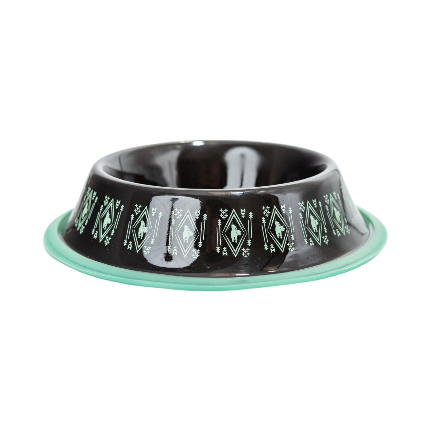 Non-Skid Boho Stainless Steel Dog Bowl – with Whimsical Unicorn Design, Silicone Base for Medium Dogs – 24oz Bowl American Pet Supplies