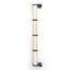 Wall Mounted Cat Climbing Pole - Sisal Onyx Bamboo 4-Tier No Leaf Shelf Cat Scratcher Catastrophic Creations