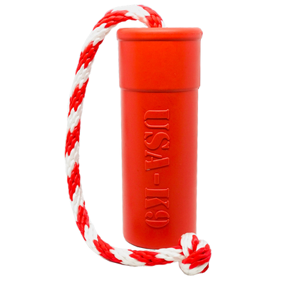USA-K9 Firecracker Floating Training Dummy | K9 Handler Reward Toy | Red | USA Made LARGE FIRECRACKER TRAINING DUMMY Rubber Dog Toys SodaPup/True Dogs, LLC