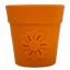 Large Flower Pot eCup Dog Treat Dispenser | Durable USA-Made Enrichment Toy | SodaPup Flower Pot - Terra Cotta Orange Rubber Dog Toys SodaPup/True Dogs, LLC