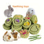 Natural Timothy Hay and Flowers Teething Toys: Suitable For Hamsters, Rabbits, Mice And Other Small Animals rabbit treat Dahlia Pets