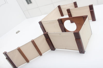 The Deluxe Cat Fort - Modern Cat Condo Cat Condo Catastrophic Creations