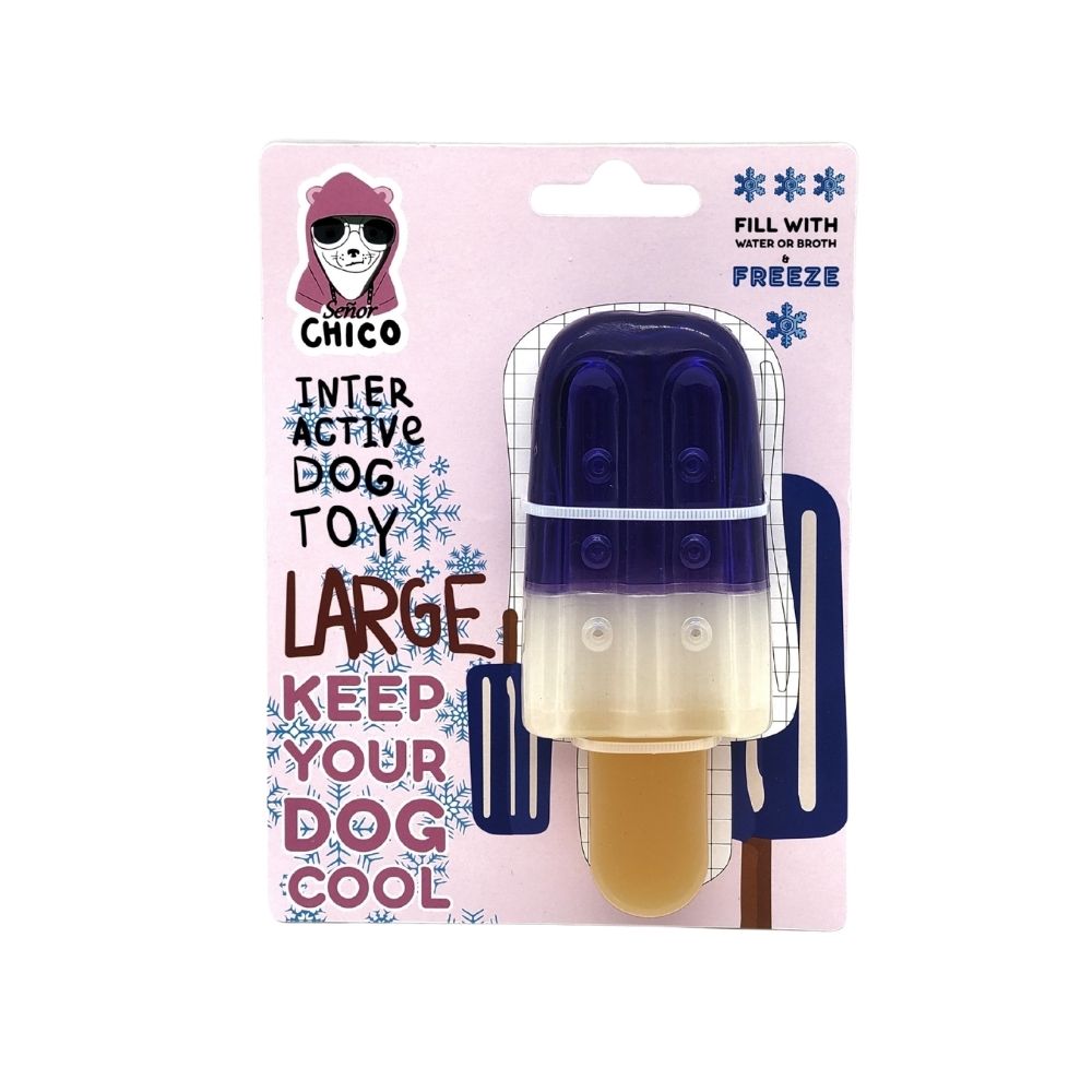 Popsicle-Shaped Freezable Dog Toy – 100% Natural Rubber Chew Toy Freeze Toys American Pet Supplies