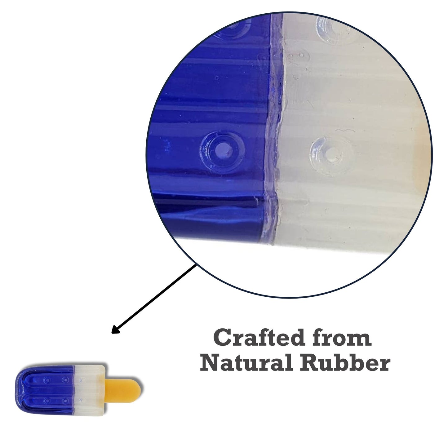 Popsicle-Shaped Freezable Dog Toy – 100% Natural Rubber Chew Toy Freeze Toys American Pet Supplies