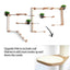 The Gardens - Modern Cat Tree with Plants Natural Bamboo Natural Canvas Garden Leaf Shelf Cat Condo Catastrophic Creations
