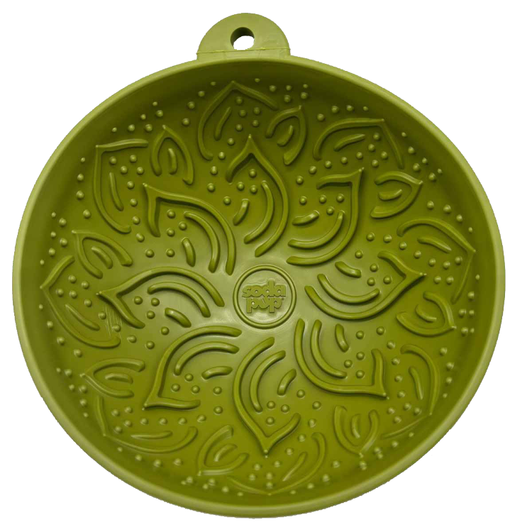 Garden of Eatin' Tipsy Bowl - Wobble Lick Mat for Dogs & Cats | USA Made Green Garden of Eatin' Tipsy Bowl EMAT SodaPup/True Dogs, LLC
