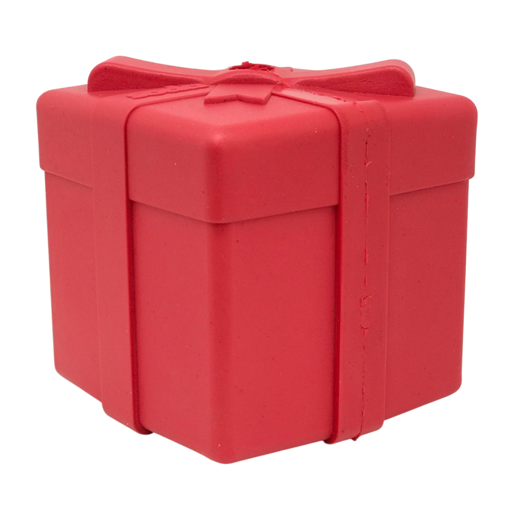 Gift Box eDispenser - Durable Rubber Treat Dispenser for Dogs | USA Made Rubber Dog Toys SodaPup/True Dogs, LLC