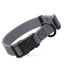 Dogline Biothane Waterproof Dog Collar with Quick Release Buckle Battleship Gray Dog Collars Dogline
