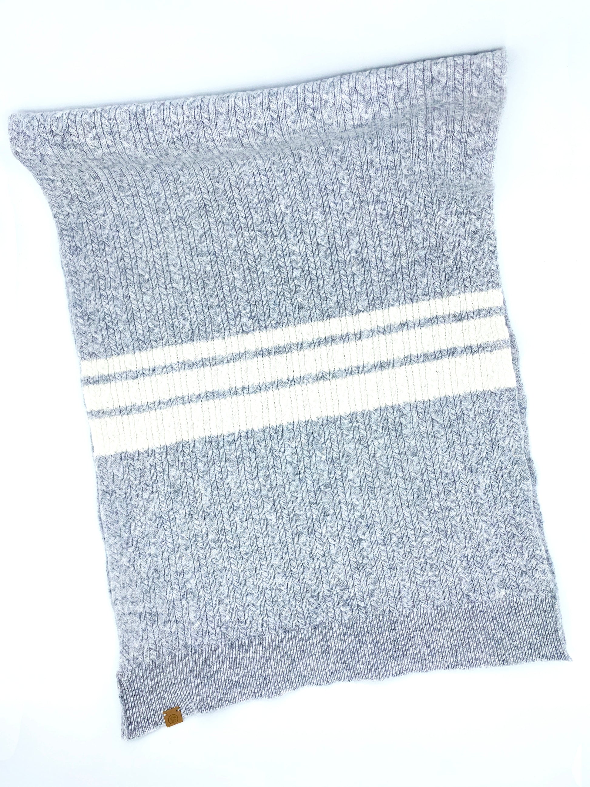 Cashmere Blend Scarf sets for Pets and their humans, Heather Grey ADULT-ONE SZ BANDANA BESPOKE PAWS