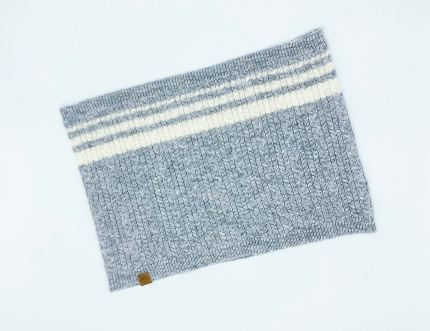 Cashmere Blend Scarf sets for Pets and their humans, Heather Grey LARGE BANDANA BESPOKE PAWS