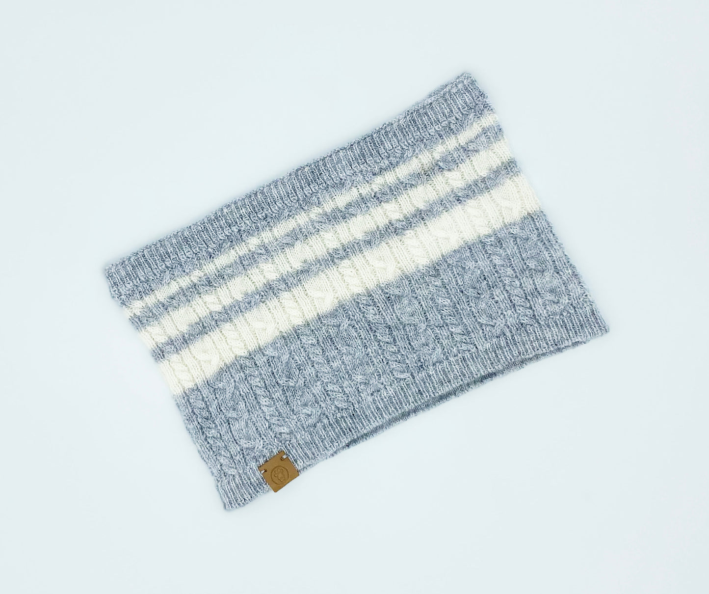 Cashmere Blend Scarf sets for Pets and their humans, Heather Grey SMALL BANDANA BESPOKE PAWS