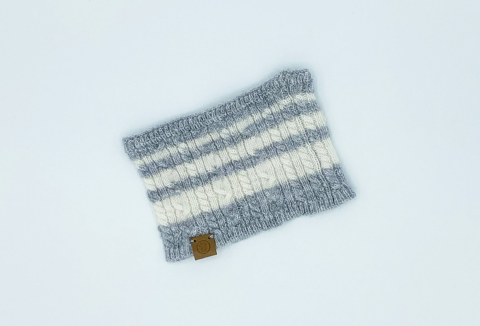 Cashmere Blend Scarf sets for Pets and their humans, Heather Grey XS BANDANA BESPOKE PAWS