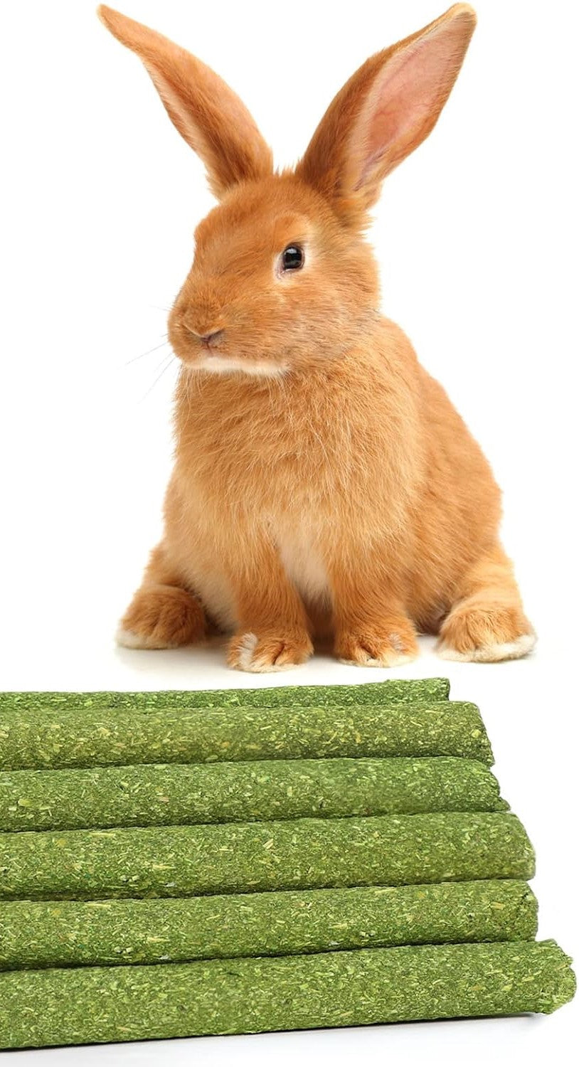 Natural Timothy Grass Stick, Chew Toys for Rabbit, Guinea Pig, Hamster, and Other Small Animals Dahlia Pets