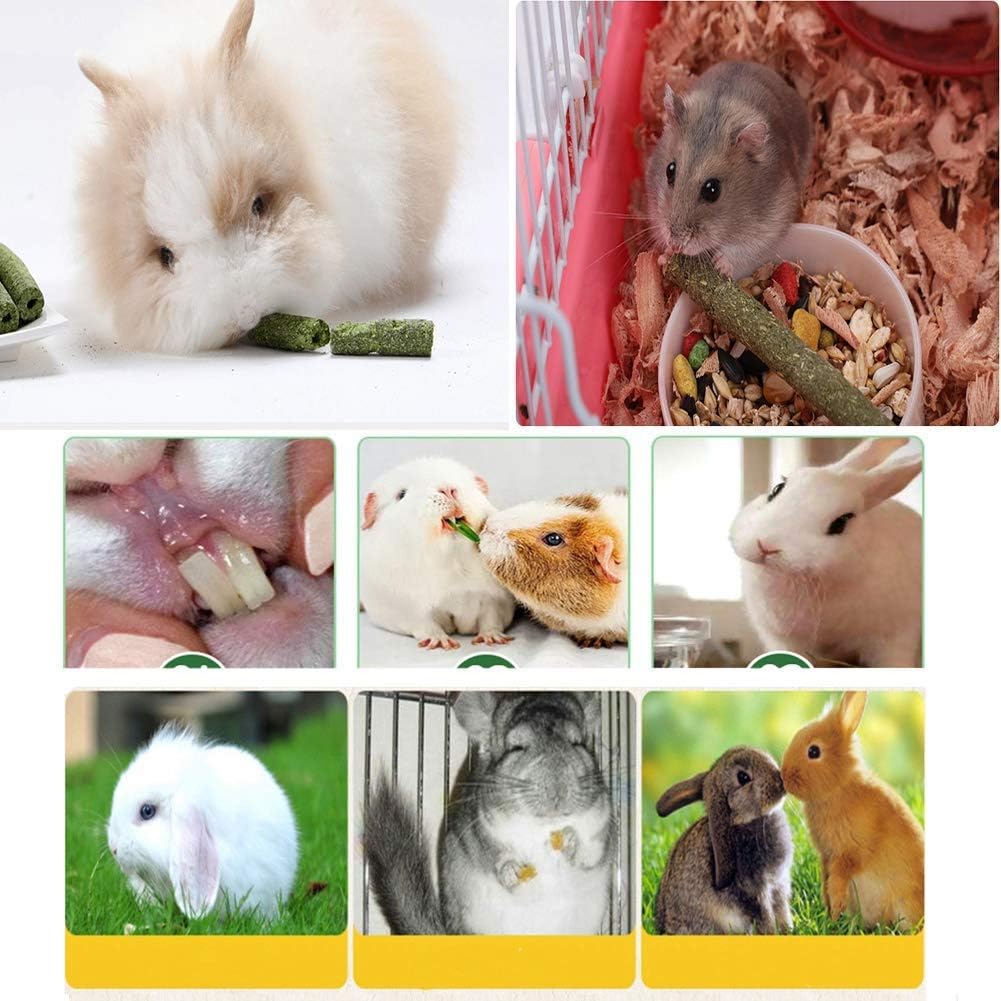 Natural Timothy Grass Stick, Chew Toys for Rabbit, Guinea Pig, Hamster, and Other Small Animals Dahlia Pets