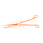 Signature Series Hemostats - Straight 12" Orange Tools ReptiChip LLC