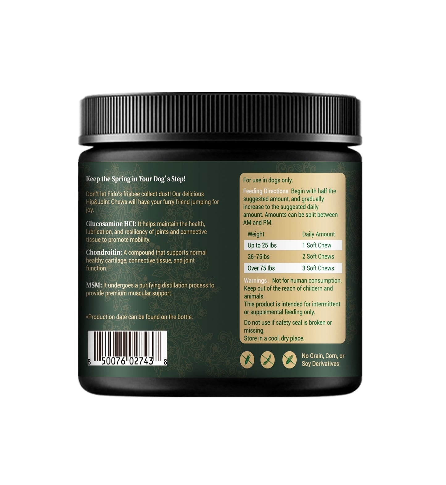 Hip & Joint Supplement for Dogs – Mobility Support for All Breeds Supplements Barrow & Hound