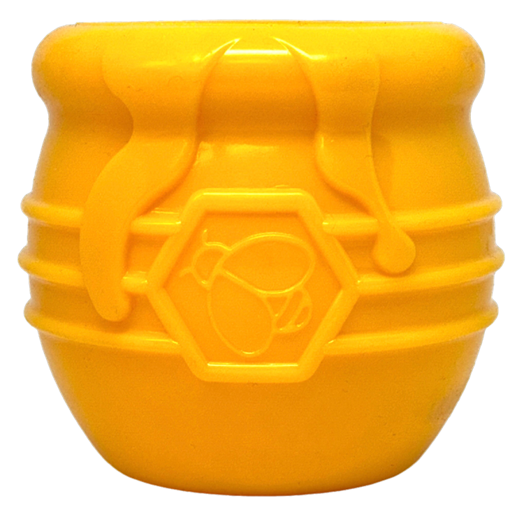 Honey Pot Dog eCup Treat Dispenser | Durable PUP-X Rubber Enrichment Toy | USA Made Rubber Dog Toys SodaPup/True Dogs, LLC