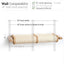 Horizontal Scratching Post for Cats Natural Bamboo 2-Tier Double Cat Scratcher Catastrophic Creations