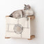 Enclosed Cat Bed - Cat Wall Cubby Natural Bamboo Porthole Catastrophic Creations