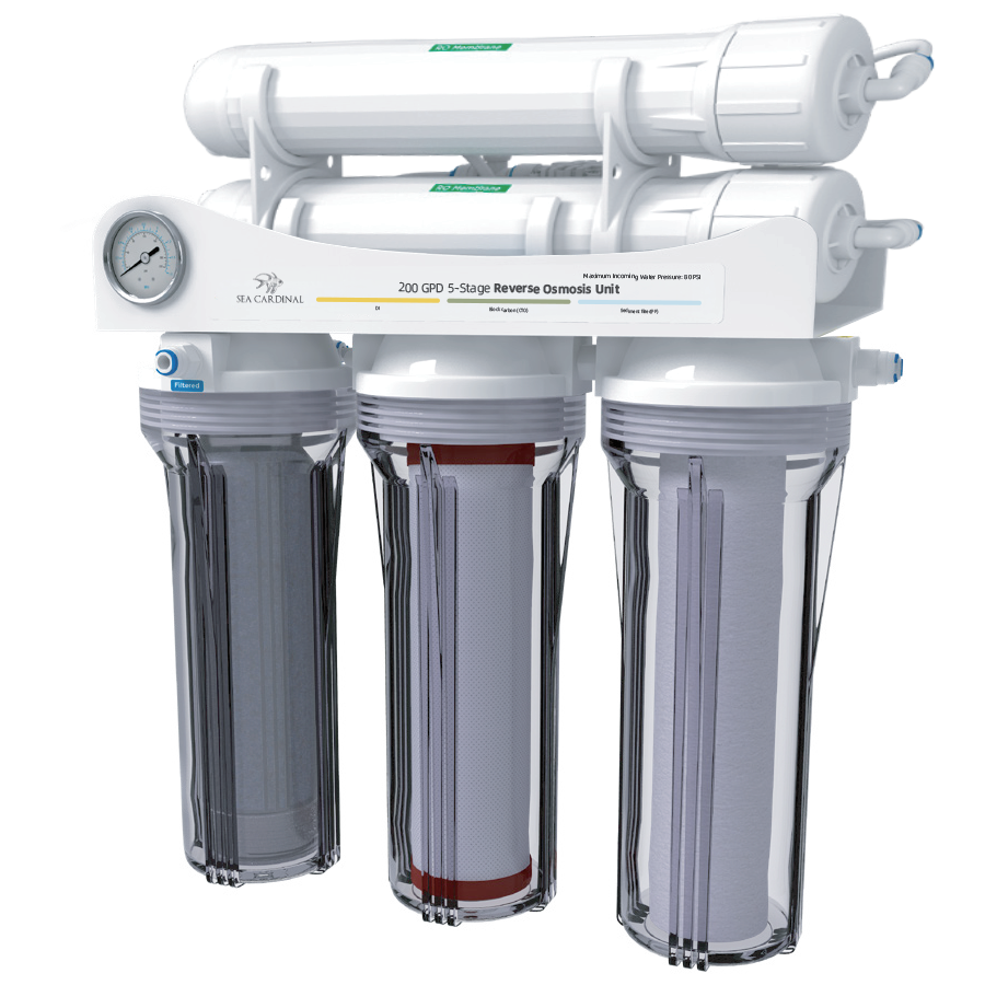 Reef Ready 35-Gallon AIO System Yes with 200 GPD RODI unit No No Saltwater Tank Aquarium Sea Cardinal