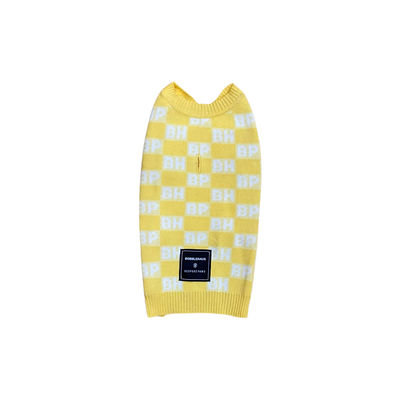 BP X BH Check Sweater vest Dog Sweaters BESPOKE PAWS