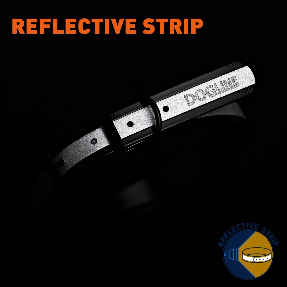 Biothane Translucent Reflective Dog Collar Dog Collars Dogline
