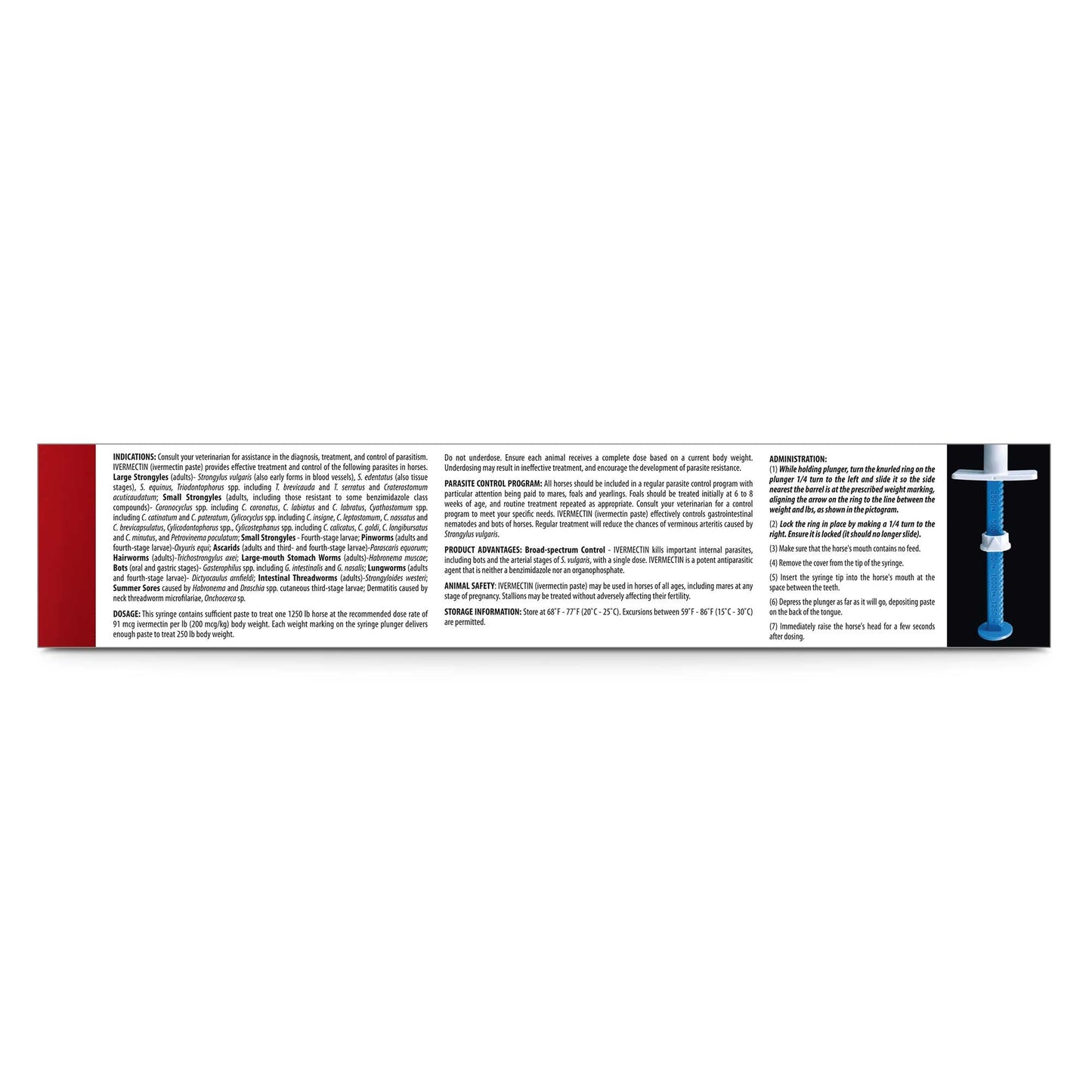 Jeffers Ivermectin Horse Dewormer Gel, Apple Flavored Animal Health & Wellness > Medicine Jeffers