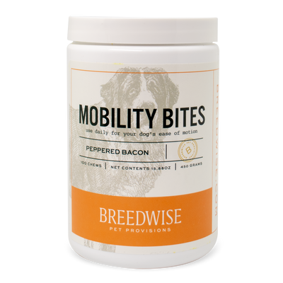 Mobility Bites 100-count jar Dog Treat Breedwise Pet Provisions