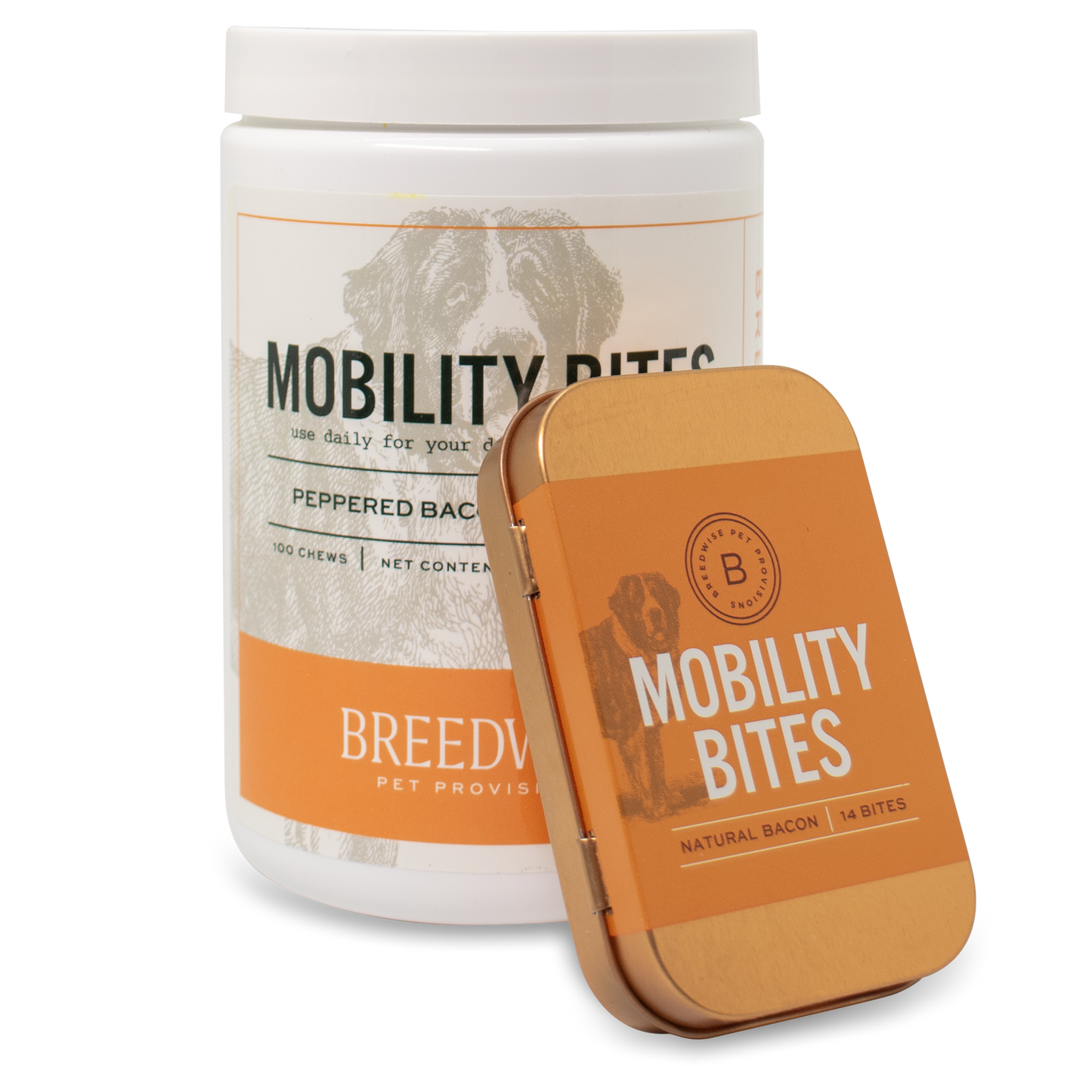 Mobility Bites 100-count jar Dog Treat Breedwise Pet Provisions