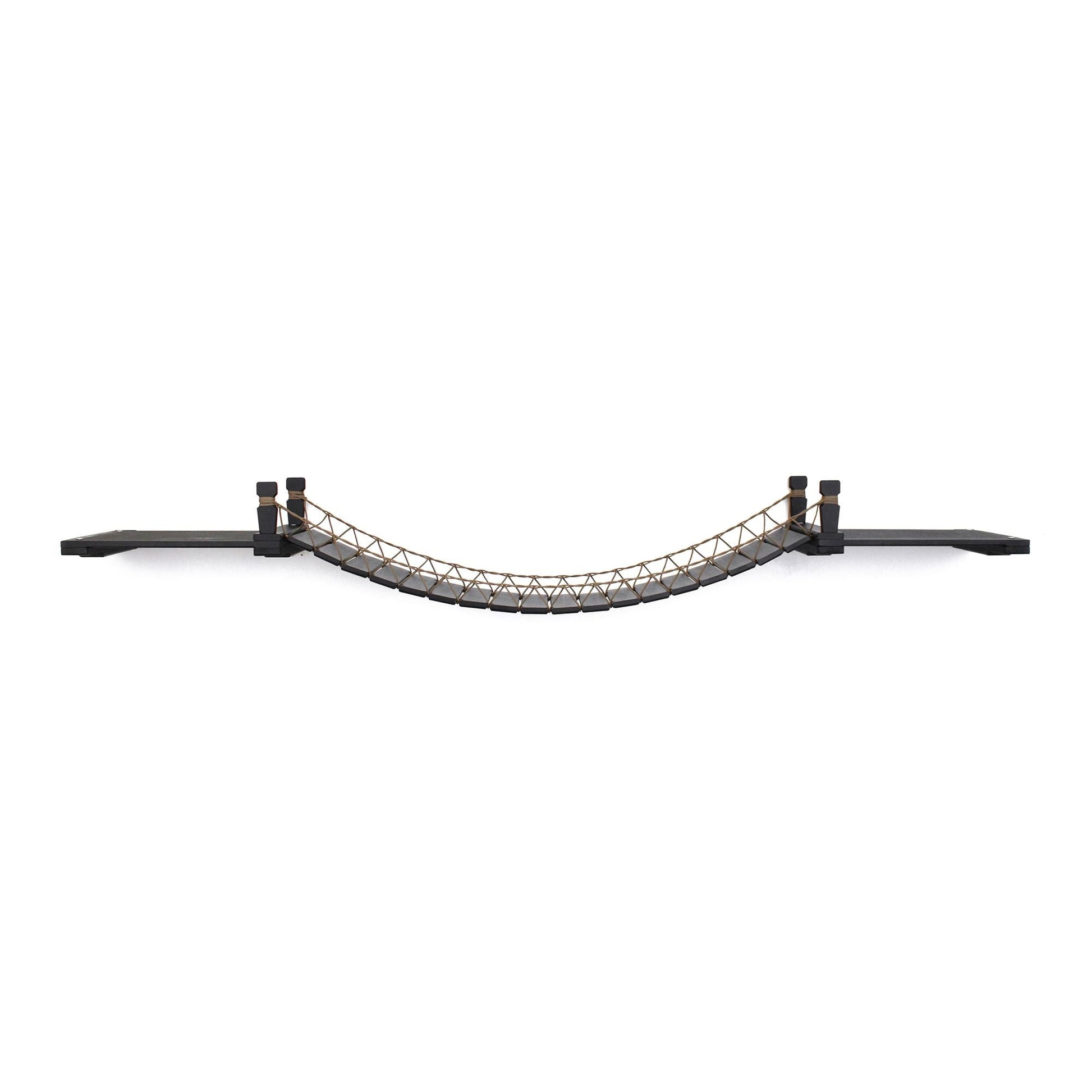Cat Wall Bridge and Shelf Set Onyx Bamboo 50" Cat Bridge Catastrophic Creations