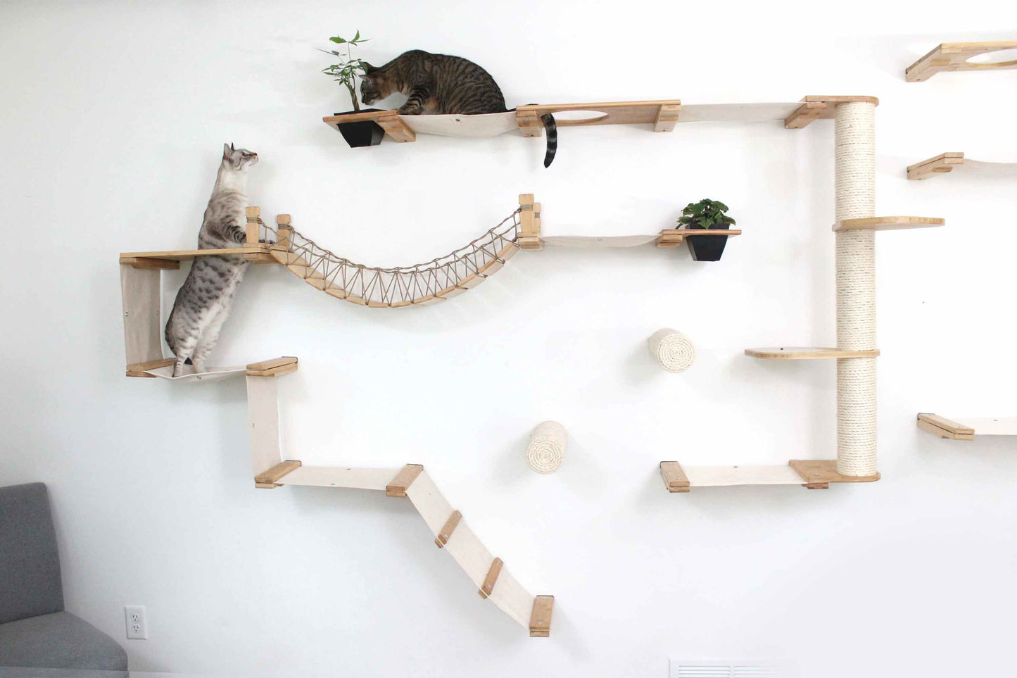 The Juggernaut - Indoor Cat Playground for Wall Cat Condo Catastrophic Creations