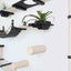 The Juggernaut - Indoor Cat Playground for Wall Onyx Bamboo Natural Canvas Planter Shelves Coupling Cat Condo Catastrophic Creations