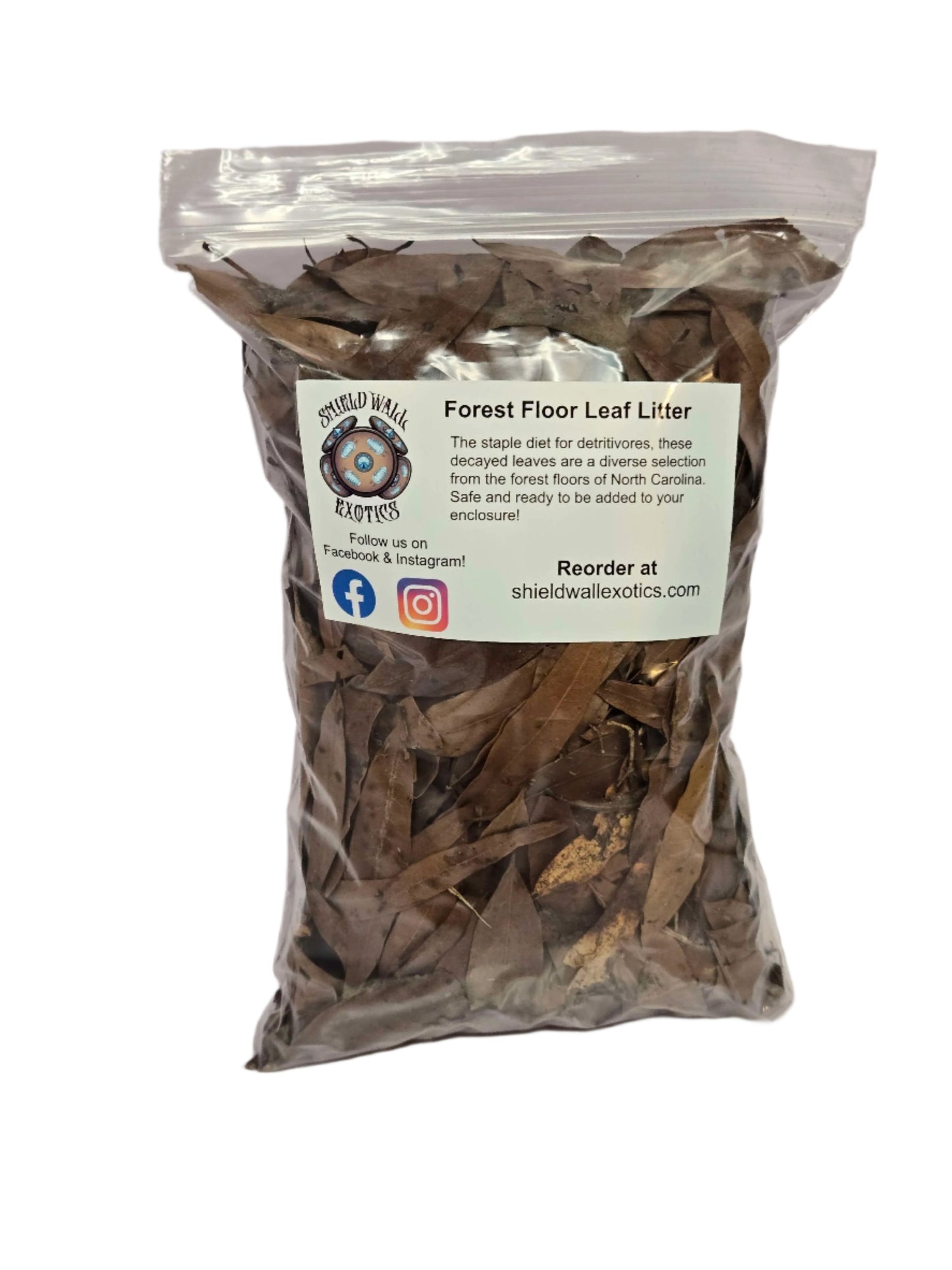 Forest Floor Leaf Litter (3 Sizes!) 1 Quart Willow Oak leaf litter Shield Wall Exotics