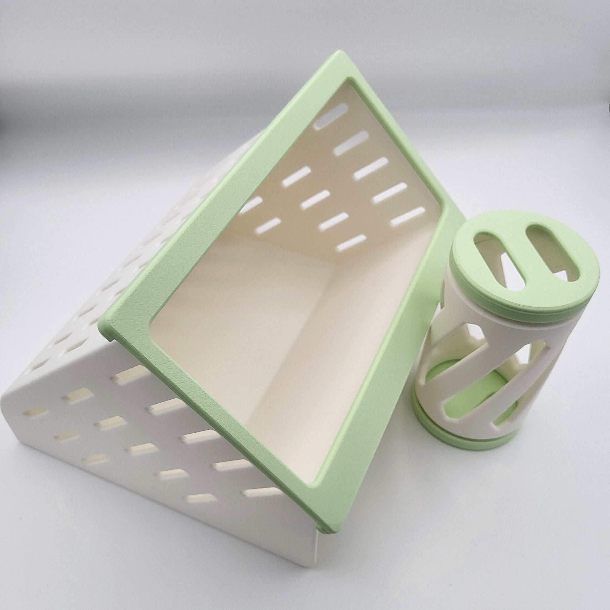 Open Air Hay Feeder and Hay Roller Bundle | 6 Colors Lime Green Hay feeder Bunny Business