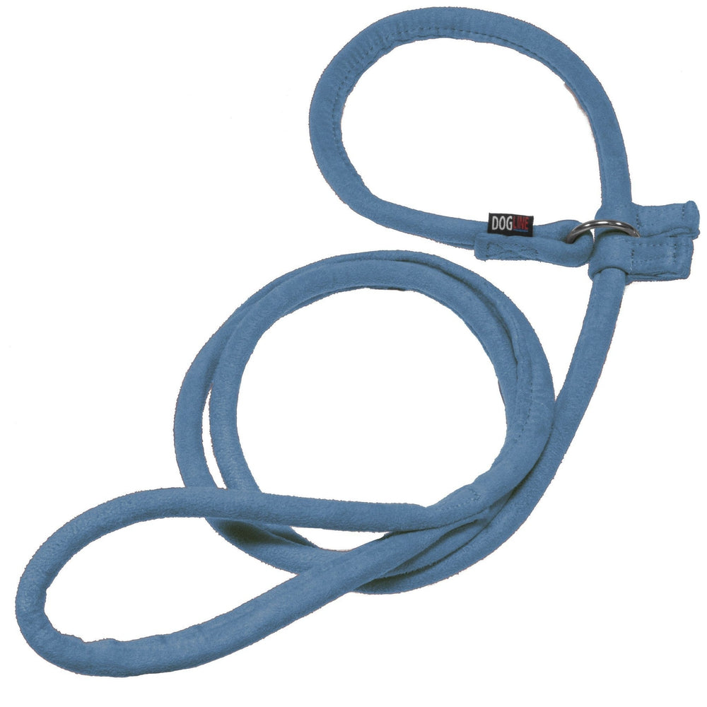Comfort Microfiber Round Slip Lead Blue 5' Dog Leashes Dogline