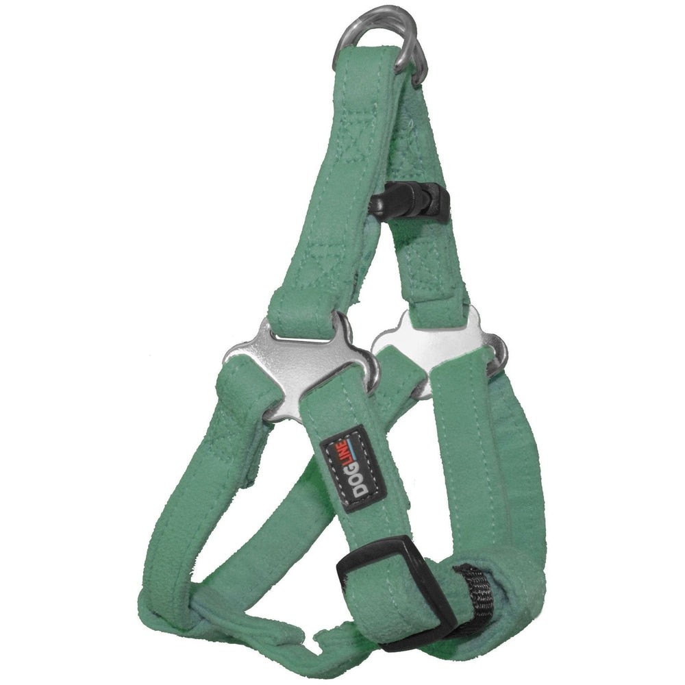 Comfort Microfiber Flat Step-In Dog Harness Teal Dog Harnesses Dogline