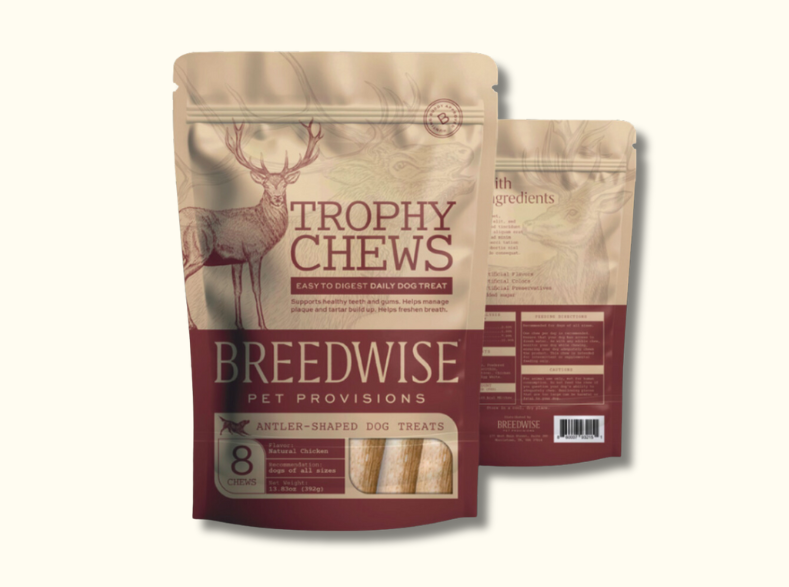Trophy Chews™ Antler-Shaped Dental Treats Dog Treat Breedwise Pet Provisions