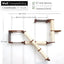 The Crossroads - Cat Wall Scratcher - Tree with Ramp English Chestnut Bamboo 16" Cat Condo Catastrophic Creations