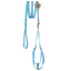 Step-In Nylon Dog Harness + Optional Flower Dog Leash Blue Dog Harnesses Dogline