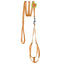 Step-In Nylon Dog Harness + Optional Flower Dog Leash Orange Dog Harnesses Dogline