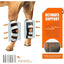 NeoAlly 3-in-1 Long Rear Leg Hock Brace - Rigid and Spring Inserts | Safety Reflective Straps [Long Version] (Pair) Neoallypets