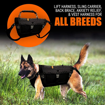 NeoAlly 5-in-1 Sturdy Dog Lift Harness Full Body Support Neoallypets